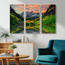 Wall Art Canvas Print – Sunset Glow Mountain Canvas, Peaks by MyGreatCanvas | Canvas Wall Art Prints | Photo Prints & Wall Decor