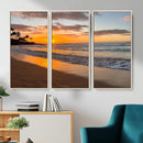 Tropical Beach Wall Art – Framed Sunset Ocean Canvas by MyGreatCanvas | Canvas Wall Art Prints | Photo Prints & Wall Decor