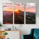 Mountain Sunrise Wall Art – Framed Alpine Ridge Canvas by MyGreatCanvas | Canvas Wall Art Prints | Photo Prints & Wall Decor