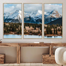 Grand Teton Park Wall Art Canvas Print – Framed Alpine Lake