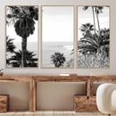 Palm Trees Wall Art Canvas Print – Framed Coastal Ocean