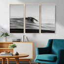 Black Wave Wall Art Canvas Print – Framed Abstract Surf by MyGreatCanvas | Canvas Wall Art Prints | Photo Prints & Wall Decor