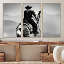 Western Wall Art Canvas Print – Framed Cowboy and Horse by MyGreatCanvas | Canvas Wall Art Prints | Photo Prints & Wall Decor