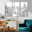 Snowy Ski Lift Wall Art – Framed Winter Mountain Canvas by MyGreatCanvas | Canvas Wall Art Prints | Photo Prints & Wall Decor