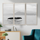 Whale Tail Wall Art – Framed Black White Ocean Canvas by MyGreatCanvas | Canvas Wall Art Prints | Photo Prints & Wall Decor