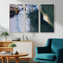 Ocean Wave Wall Art – Aerial Coastal View Canvas Artwork, by MyGreatCanvas | Canvas Wall Art Prints | Photo Prints & Wall Decor