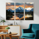 Mountain Sunset Wall Art Canvas Print – Framed Alpine by MyGreatCanvas | Canvas Wall Art Prints | Photo Prints & Wall Decor