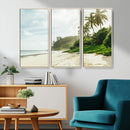 Relaxing Beach Wall Art Canvas Print – Framed Ocean View