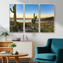 Saguaro Cactus Wall Art Canvas Print – Framed Desert Sunset by MyGreatCanvas | Canvas Wall Art Prints | Photo Prints & Wall Decor