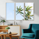 Palm Trees Wall Art Canvas Print – Framed Tropical Coastal