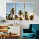 Palms Wall Art Canvas Print – Framed Tropical Coastal Nature