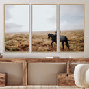 Cowboy Wall Art Canvas Print – Framed Western Rustic Ranch