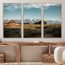 Rustic Farmhouse Wall Art Canvas Print – Teton Range Mormon