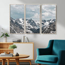 Snowy Peaks Wall Art Canvas Print – Alpine Wilderness