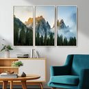 Wilderness Wall Art Canvas Print – Misty Forest Nature