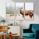 Rustic Deer Wall Art Canvas Print – Forest Woodland Stag
