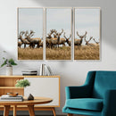 Elk Herd Wall Art Canvas Print – Framed Wildlife Photography by MyGreatCanvas | Canvas Wall Art Prints | Photo Prints & Wall Decor