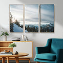 Snowy Mountains Wall Art Canvas Print – Framed Alpine by MyGreatCanvas | Canvas Wall Art Prints | Photo Prints & Wall Decor