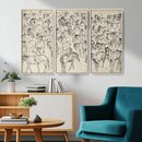 Wild Horse Stampede Wall Art Canvas Print – Monochrome by MyGreatCanvas | Canvas Wall Art Prints | Photo Prints & Wall Decor