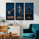 Lady Justice Wall Art Canvas Print – Elegant Gold Legal by MyGreatCanvas | Canvas Wall Art Prints | Photo Prints & Wall Decor