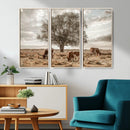 Texas Longhorn Cattle Wall Art, Rustic Western Ranch Canvas by MyGreatCanvas | Canvas Wall Art Prints | Photo Prints & Wall Decor