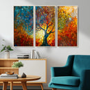 Yggdrasil Tree of Life Mosaic Stained Glass Wall Art, Tree