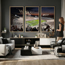 Penn State Stadium Wall Art – White Out Football Game Canvas