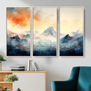 Warm Clouds Abstract Mountain Wall Art, Modern Landscape by MyGreatCanvas | Canvas Wall Art Prints | Photo Prints & Wall Decor