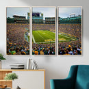 Green Bay Packers Lambeau Field Stadium Wall Art Canvas by MyGreatCanvas | Canvas Wall Art Prints | Photo Prints & Wall Decor