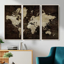 Vibrant Watercolor World Map Wall Art – Stunning Multicolor by MyGreatCanvas | Canvas Wall Art Prints | Photo Prints & Wall Decor