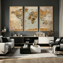 World Map Canvas Print – Detailed Map of the World Wall Art by MyGreatCanvas | Canvas Wall Art Prints | Photo Prints & Wall Decor