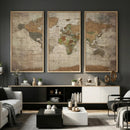 World Map Canvas Print – Framed Travel Map Wall Art for by MyGreatCanvas | Canvas Wall Art Prints | Photo Prints & Wall Decor