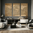 World Map Canvas Print – Framed Travel Map Wall Art for by MyGreatCanvas | Canvas Wall Art Prints | Photo Prints & Wall Decor