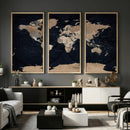 Grunge Wall Art World Map Canvas Print by MyGreatCanvas | Canvas Wall Art Prints | Photo Prints & Wall Decor