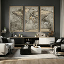World Map Canvas Print – Detailed Map of the World Wall Art