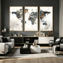 World Map Wall Art Canvas Print for Office Wall Decor by MyGreatCanvas | Canvas Wall Art Prints | Photo Prints & Wall Decor