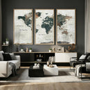 World Map Canvas Print – Framed Travel Map Wall Art for by MyGreatCanvas | Canvas Wall Art Prints | Photo Prints & Wall Decor