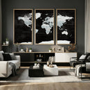 World Map Canvas Print – Framed Push Pin Wall Art, Color by MyGreatCanvas | Canvas Wall Art Prints | Photo Prints & Wall Decor
