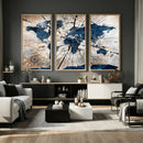 Rustic World Map Canvas Print – Framed Wall Art for Couples, by MyGreatCanvas | Canvas Wall Art Prints | Photo Prints & Wall Decor