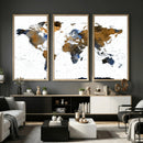 World Map Wall Art Canvas Print, Modern Decorative Framed by MyGreatCanvas | Canvas Wall Art Prints | Photo Prints & Wall Decor