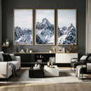 Snowy Mountain Range Canvas Print, Alpine Peaks Landscape by MyGreatCanvas | Canvas Wall Art Prints | Photo Prints & Wall Decor