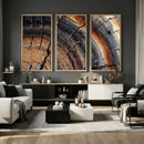 Abstract Tree Ring Wall Art Print – Natural Rustic Wood by MyGreatCanvas | Canvas Wall Art Prints | Photo Prints & Wall Decor