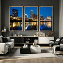 Austin Skyline Wall Art Canvas Print, Austin Downtown Night by MyGreatCanvas | Canvas Wall Art Prints | Photo Prints & Wall Decor