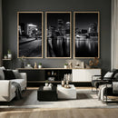 Boston Wall Art Canvas Print, Boston City Downtown Night by MyGreatCanvas | Canvas Wall Art Prints | Photo Prints & Wall Decor