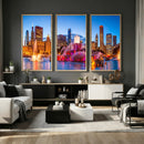Chicago Wall Art Canvas Print, Chicago City Downtown Night by MyGreatCanvas | Canvas Wall Art Prints | Photo Prints & Wall Decor
