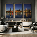 Chicago Wall Art Canvas Print - Chicago City Downtown Night by MyGreatCanvas | Canvas Wall Art Prints | Photo Prints & Wall Decor