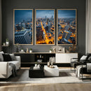 Chicago Wall Art Canvas Print - Chicago City Downtown Night by MyGreatCanvas | Canvas Wall Art Prints | Photo Prints & Wall Decor
