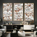 Abstract Longhorn Herd Wall Art Canvas Print - Abstract by MyGreatCanvas | Canvas Wall Art Prints | Photo Prints & Wall Decor