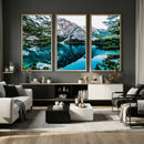 Alpine Mountain Lake Wall Art Canvas Print – Turquoise by MyGreatCanvas | Canvas Wall Art Prints | Photo Prints & Wall Decor