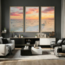 Sunset Beach Wall Art Canvas Print – Soft Coastal by MyGreatCanvas | Canvas Wall Art Prints | Photo Prints & Wall Decor